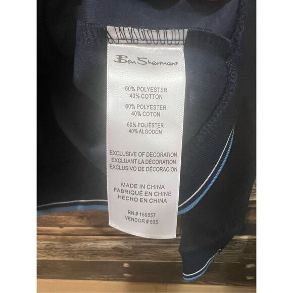 Ben Sherman NWT Herringbone Track Bomber Jacket sz S - Picture 6 of 8